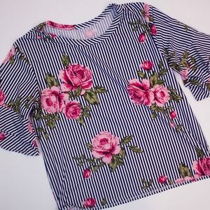 Cute Floral Layered Sleeve